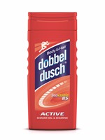 Dubbeldusch Active Röd,  250 ml